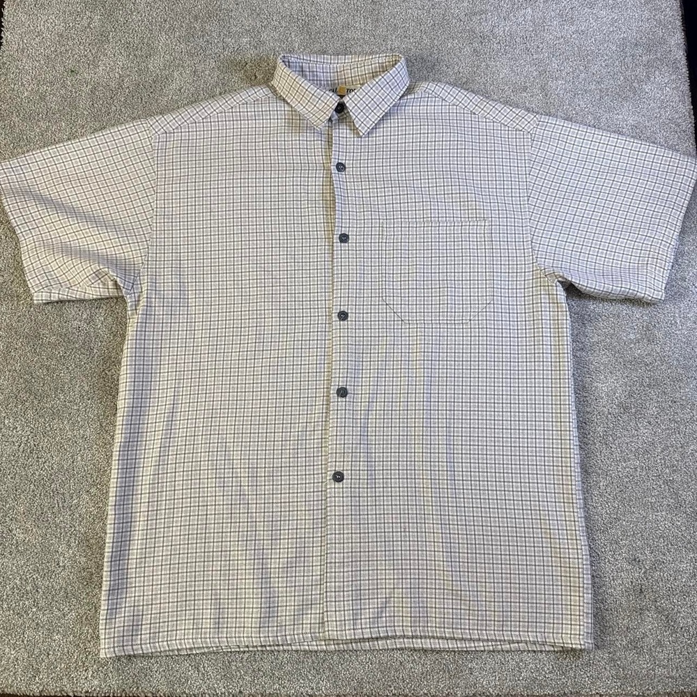 Vintage CalTop Plaid Flannel Shirt Made in USA Short Sleeve Lowrider Men's 2XL